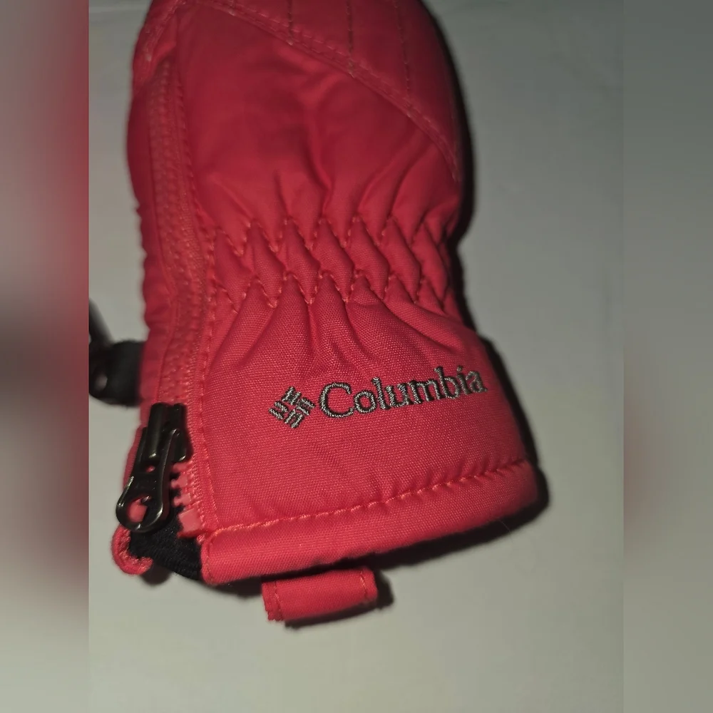 Columbia Pink Baby Infant Mittens  Winter Omni-Shield Insulated o/s